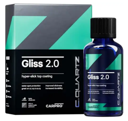 CarPro Gliss 2.0 – Ultragladde, Glanzende en Waterafstotende Topcoating