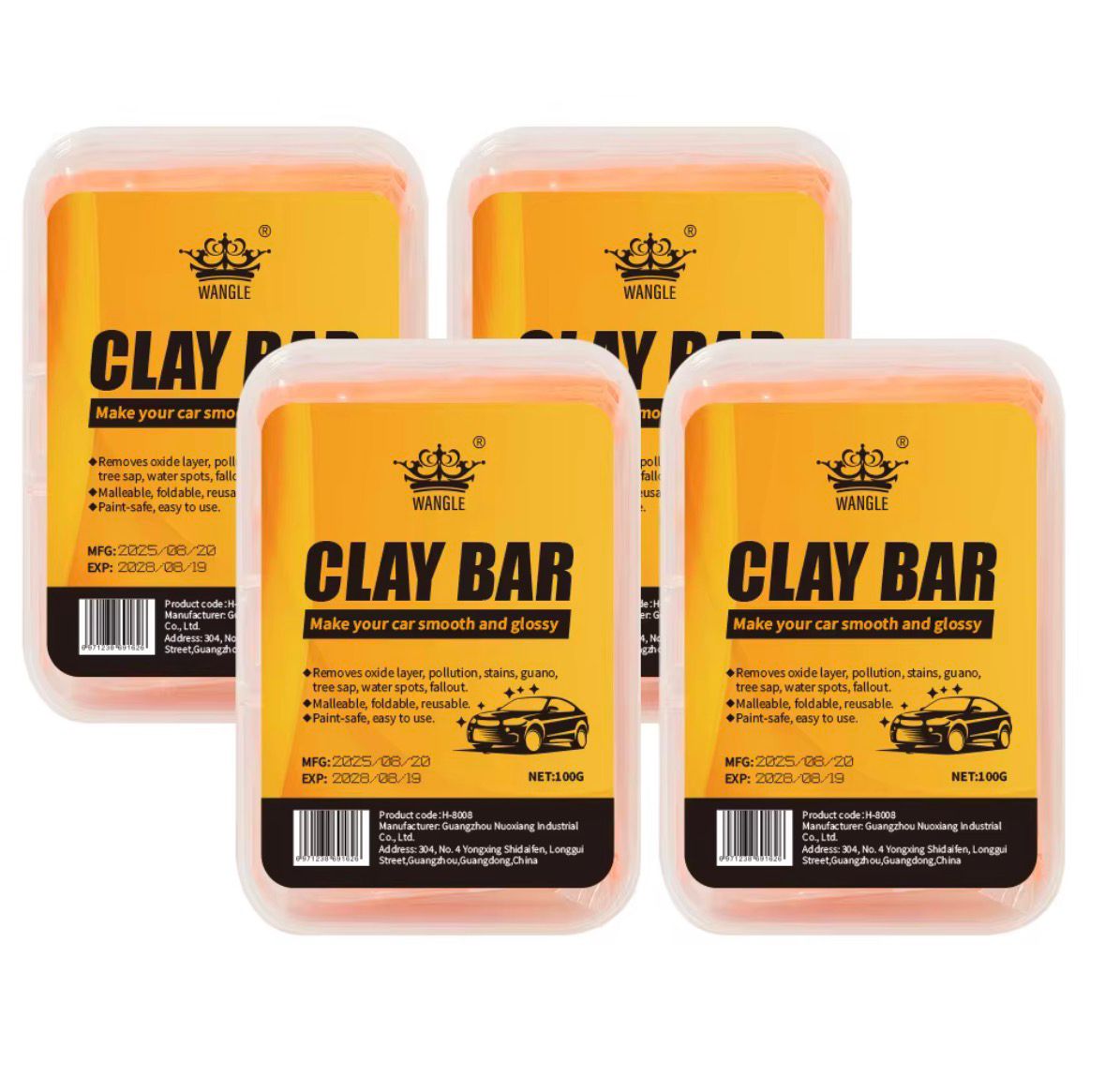 Clay Bar Oranje 100g — Wangle