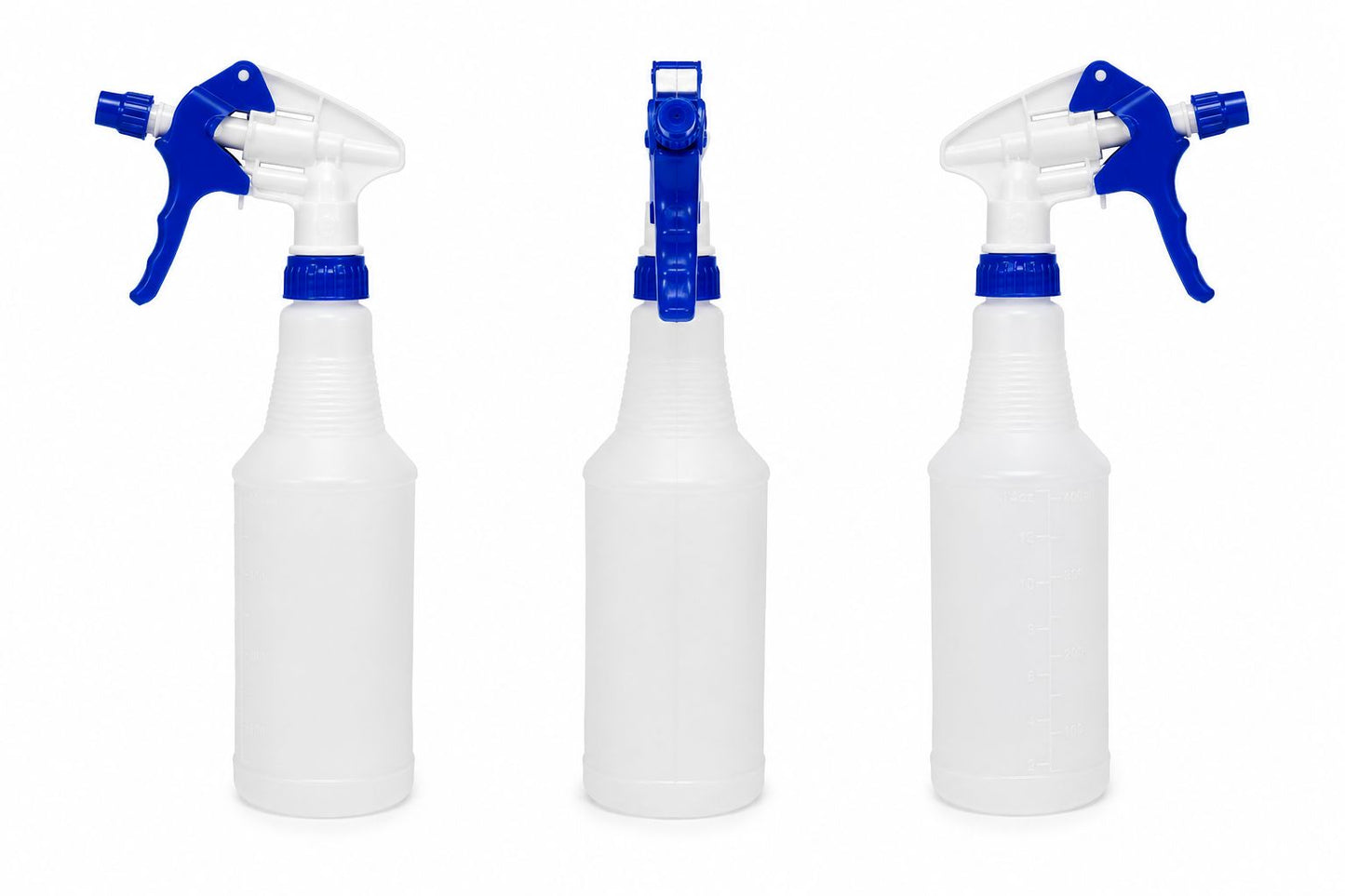 Professionele Spuitfles met Maatschaal – Blauw Triggerspuit